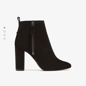 Suede High Heel Ankle Boots